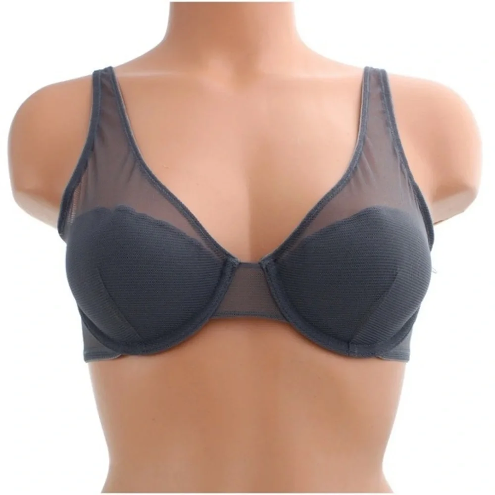 NWT Lively Mesh Bra‎ in Plum (Purple). Size 32DD, Style 42180, From Nordstrom